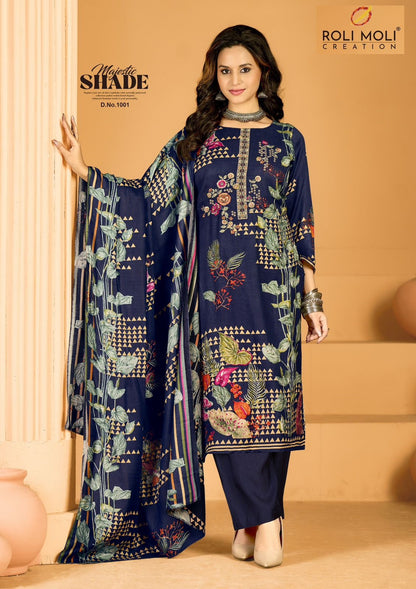 Yalina 2025 Roli Moli Pure Viscose Pashmina Suits Wholesaler Gujarat