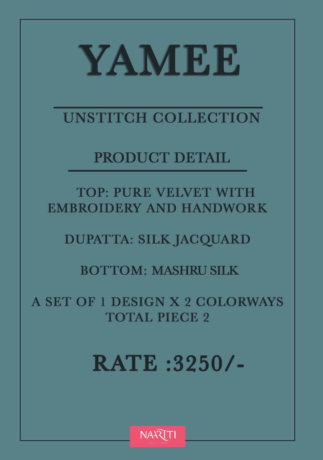 Yamee Naariti Velvet Suits Manufacturer India