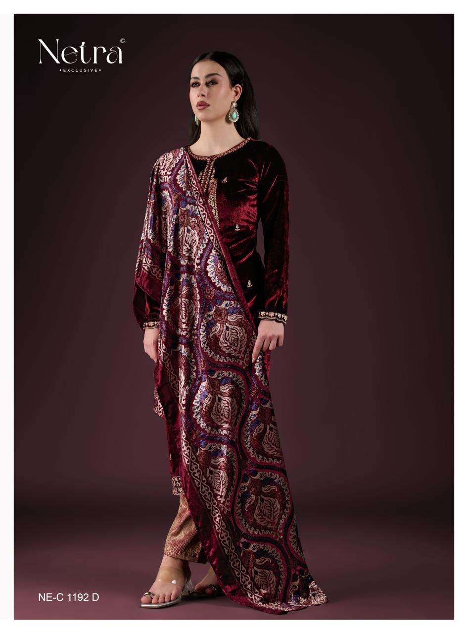 Yami Netra Velvet Suits Exporter Ahmedabad