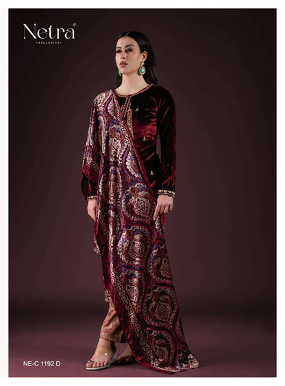 Yami Netra Velvet Suits Exporter Ahmedabad