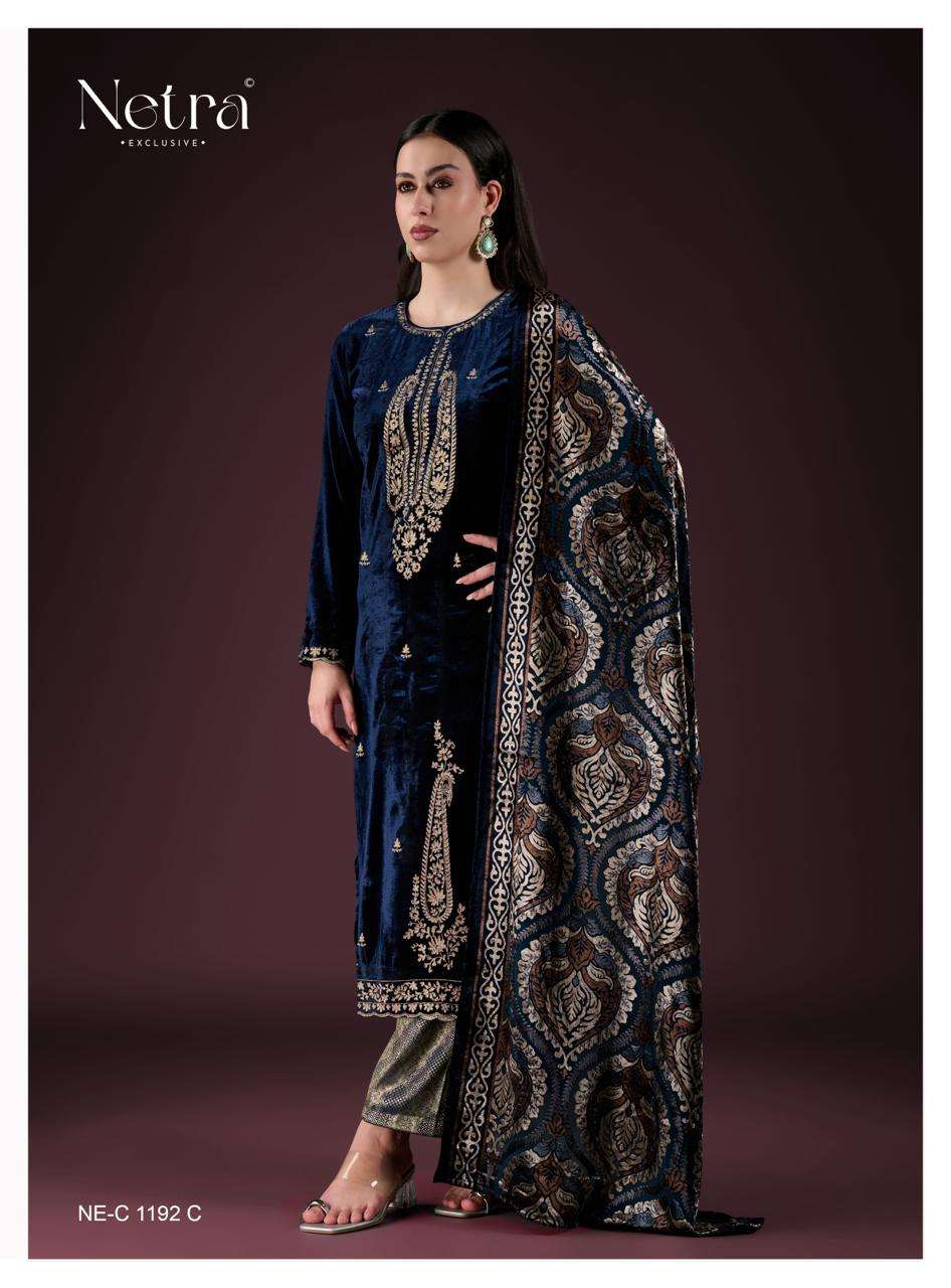 Yami Netra Velvet Suits Exporter Ahmedabad