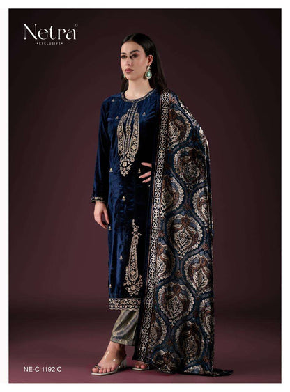 Yami Netra Velvet Suits Exporter Ahmedabad