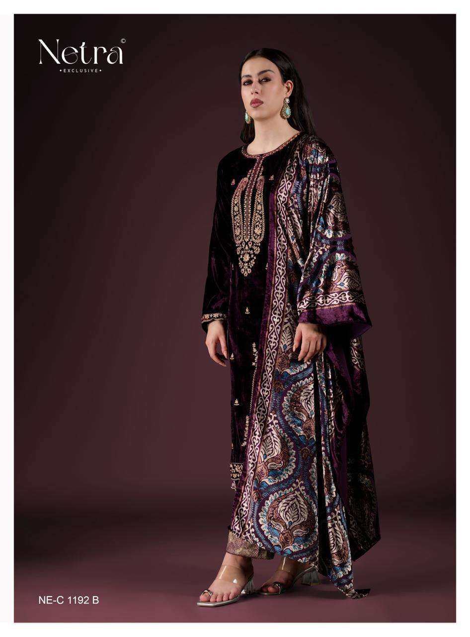 Yami Netra Velvet Suits Exporter Ahmedabad