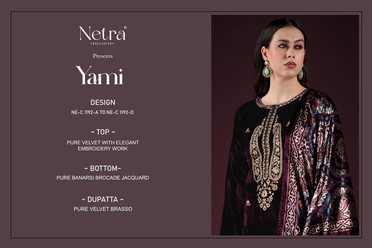 Yami Netra Velvet Suits Exporter Ahmedabad