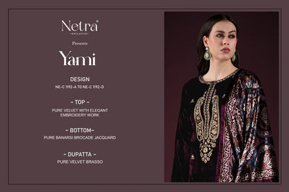 Yami Netra Velvet Suits Exporter Ahmedabad