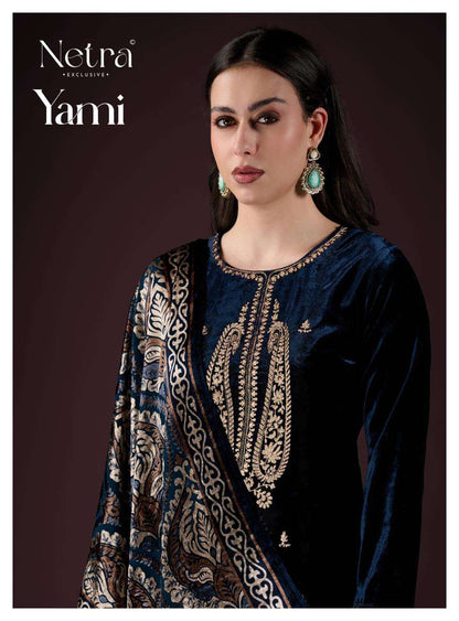 Yami Netra Velvet Suits Exporter Ahmedabad