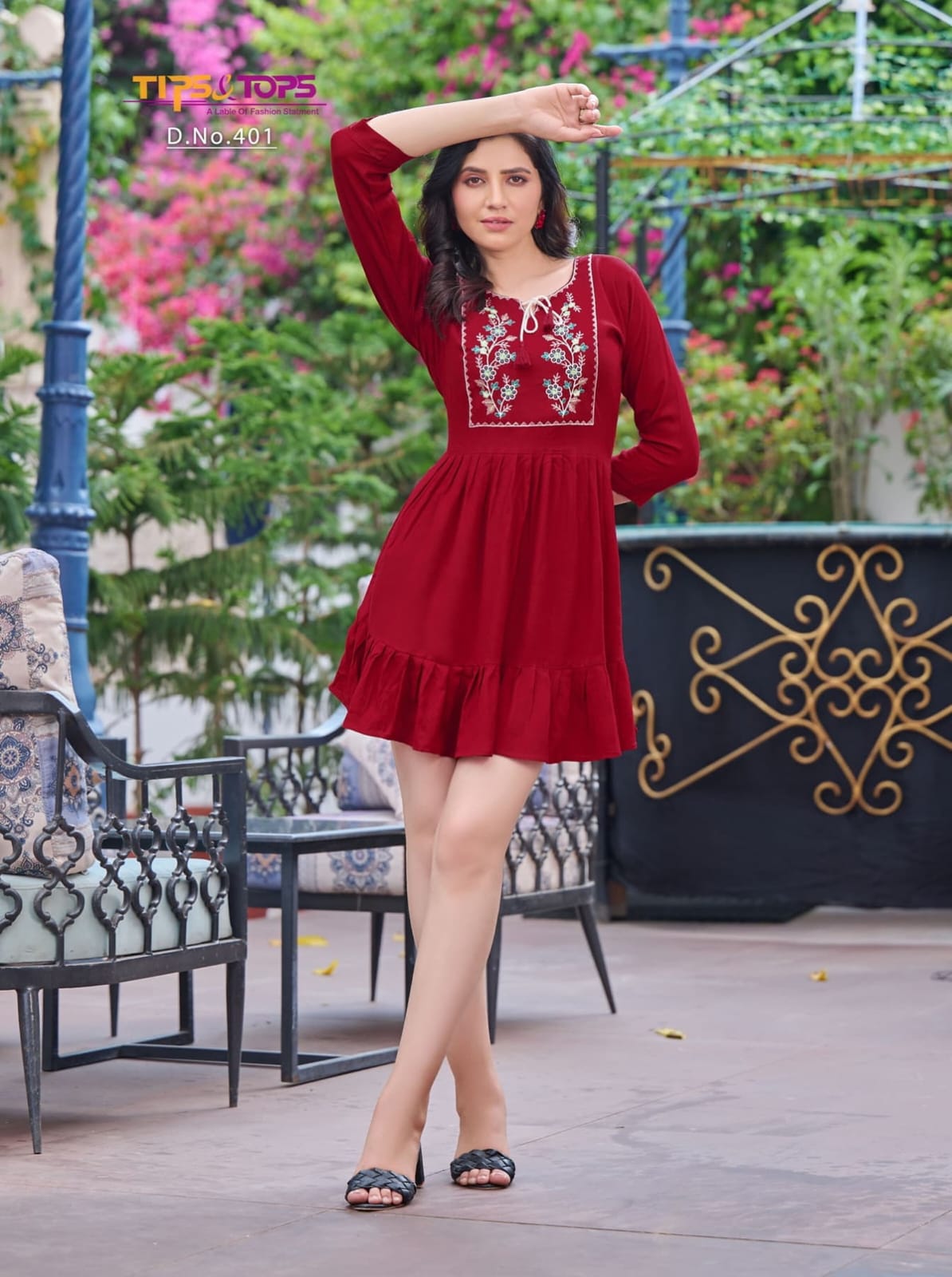 Yami Vol 4 Tips Tops Heavy Rayon Designer Long Top Wholesaler Gujarat