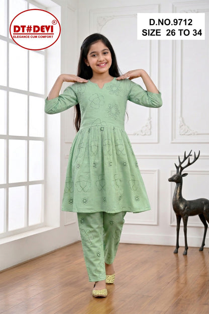 Yamika 1 Dn 9712 Dt Devi Vetican Girls Co Ord Set Wholesaler Gujarat