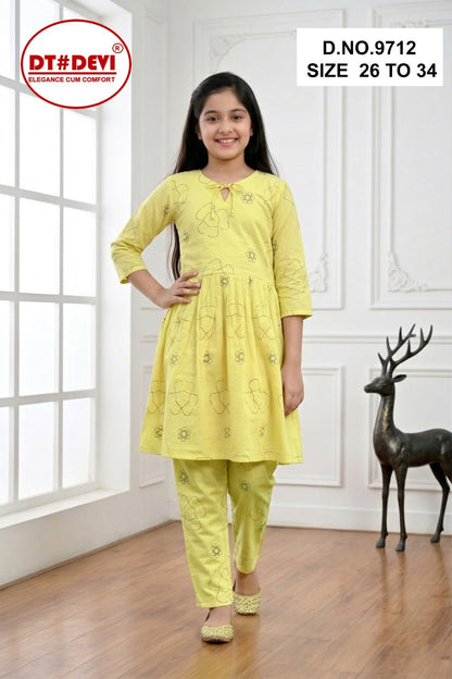 Yamika 1 Dn 9712 Dt Devi Vetican Girls Co Ord Set Wholesaler Gujarat