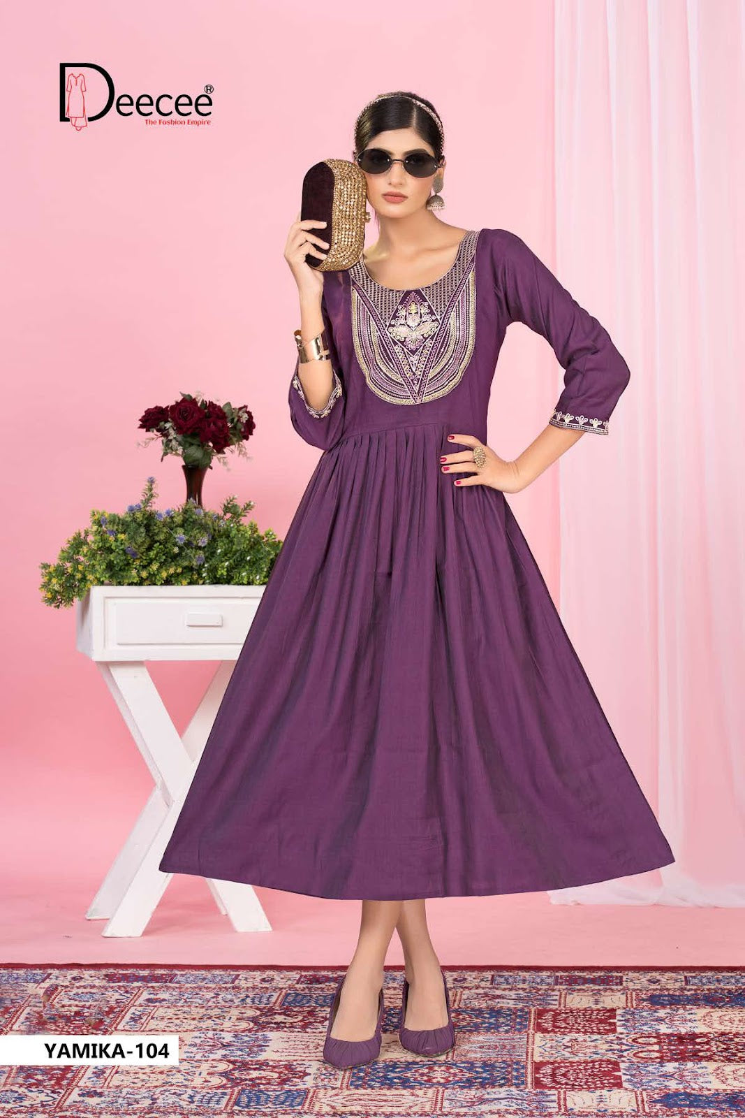 Yamika Deecee Vartican Anarkali Kurtis Wholesaler Gujarat