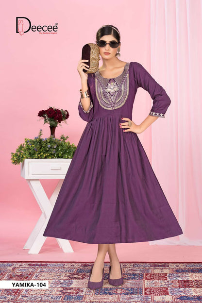Yamika Deecee Vartican Anarkali Kurtis Wholesaler Gujarat