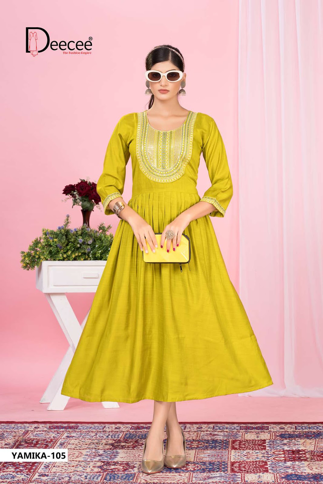 Yamika Deecee Vartican Anarkali Kurtis Wholesaler Gujarat