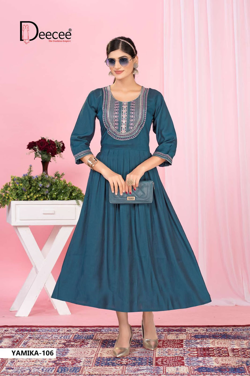 Yamika Deecee Vartican Anarkali Kurtis Wholesaler Gujarat