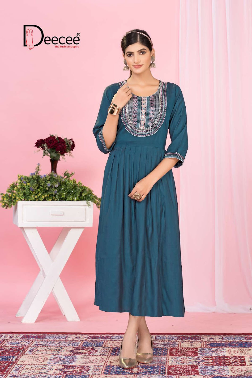 Yamika Deecee Vartican Anarkali Kurtis Wholesaler Gujarat