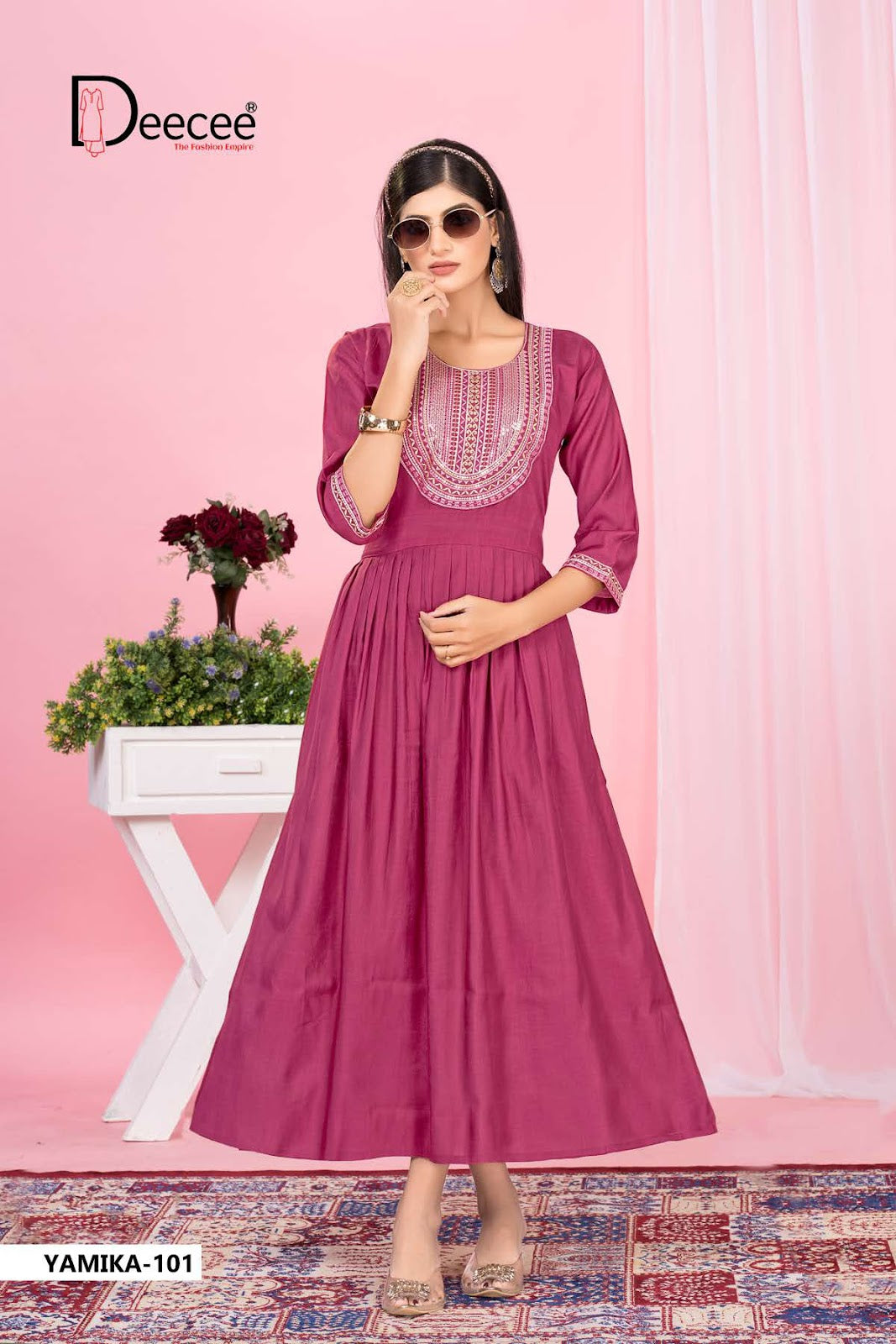 Yamika Deecee Vartican Anarkali Kurtis Wholesaler Gujarat