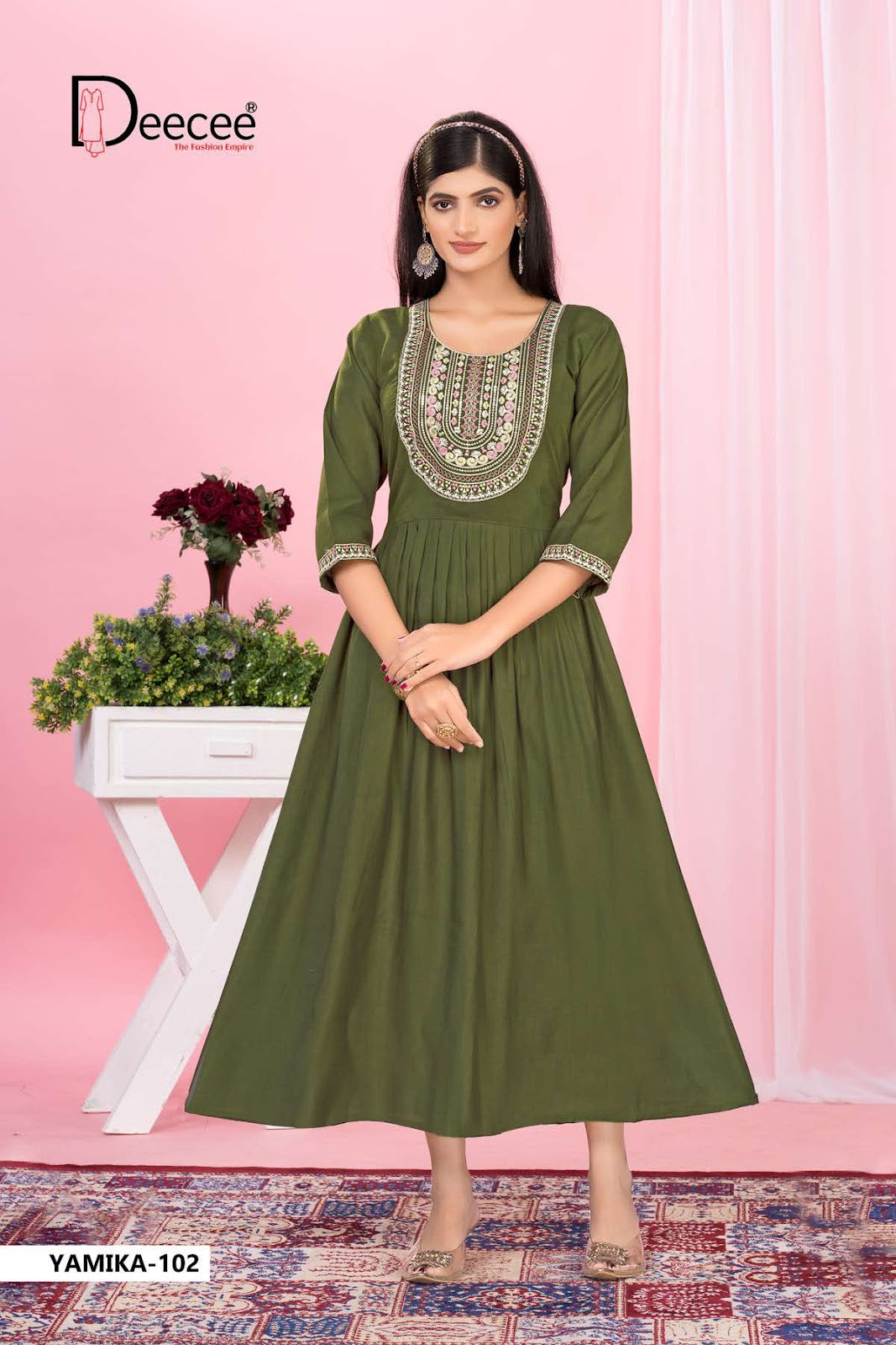 Yamika Deecee Vartican Anarkali Kurtis Wholesaler Gujarat