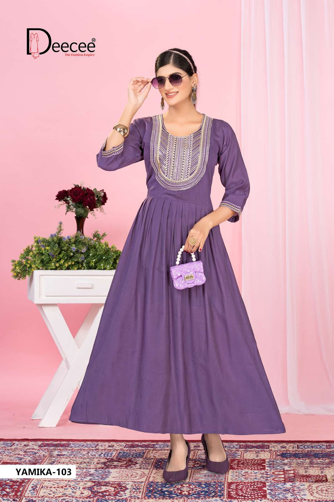 Yamika Deecee Vartican Anarkali Kurtis Wholesaler Gujarat