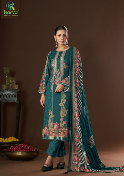 Yamika Karva Designer Studio Pant Style Suits Exporter Gujarat