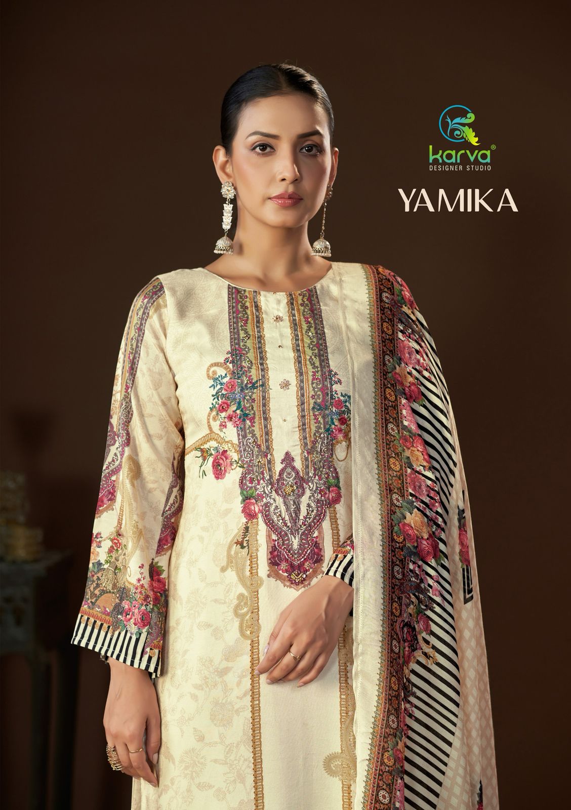 Yamika Karva Designer Studio Pant Style Suits Exporter Gujarat