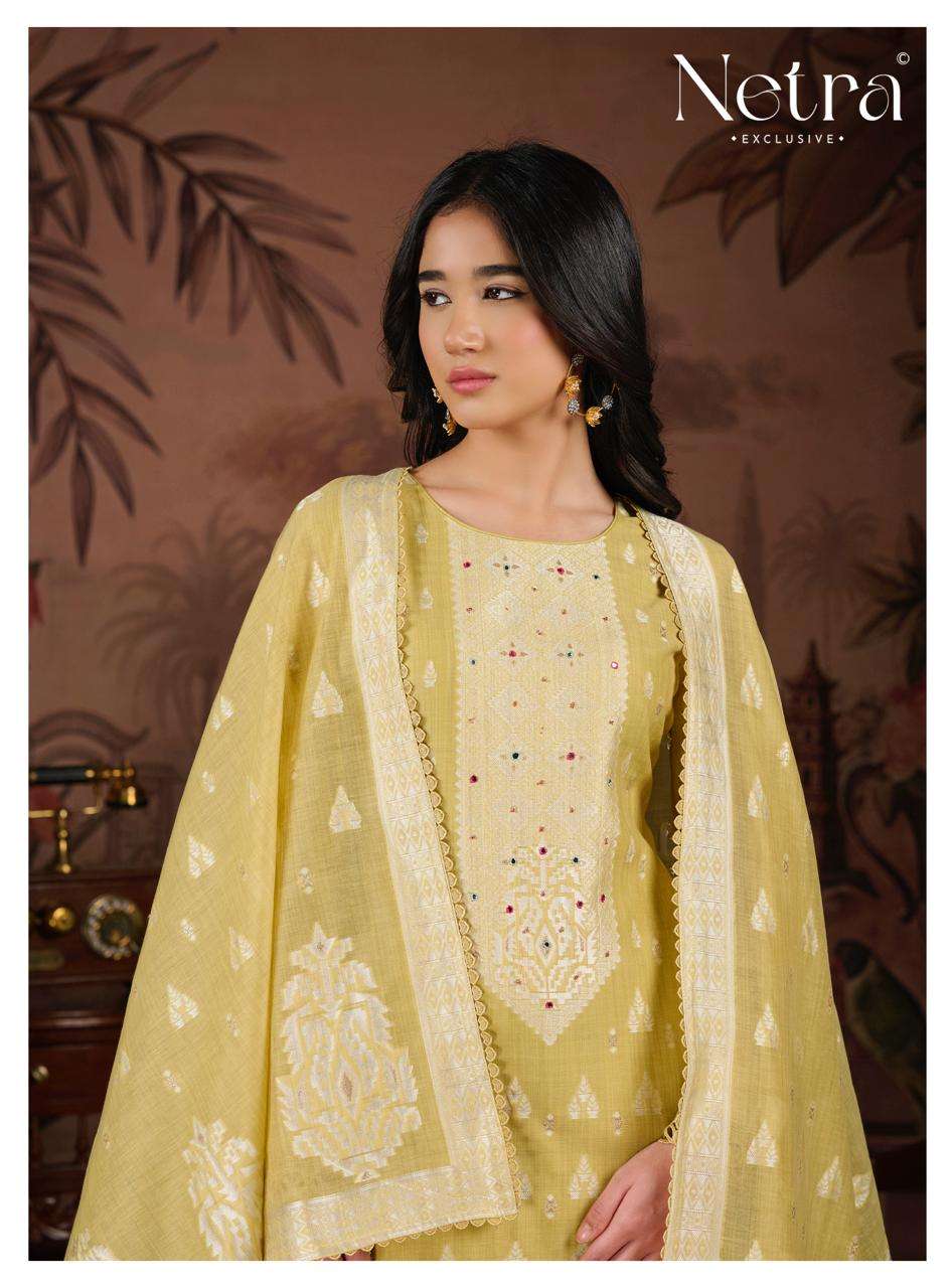 Yamika Netra Jamdani Pant Style Suits Wholesale Rate