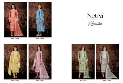 Yamika Netra Jamdani Pant Style Suits Wholesale Rate