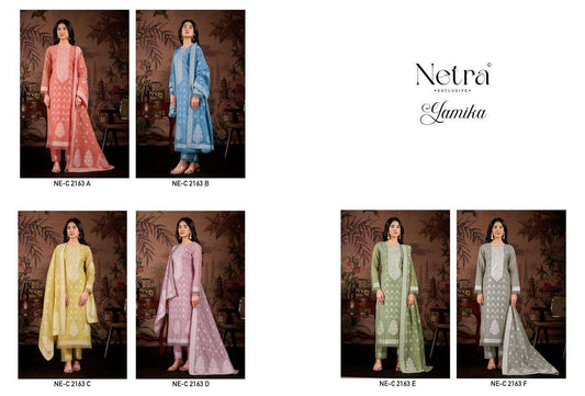 Yamika Netra Jamdani Pant Style Suits Wholesale Rate