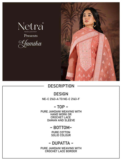 Yamika Netra Jamdani Pant Style Suits Wholesale Rate