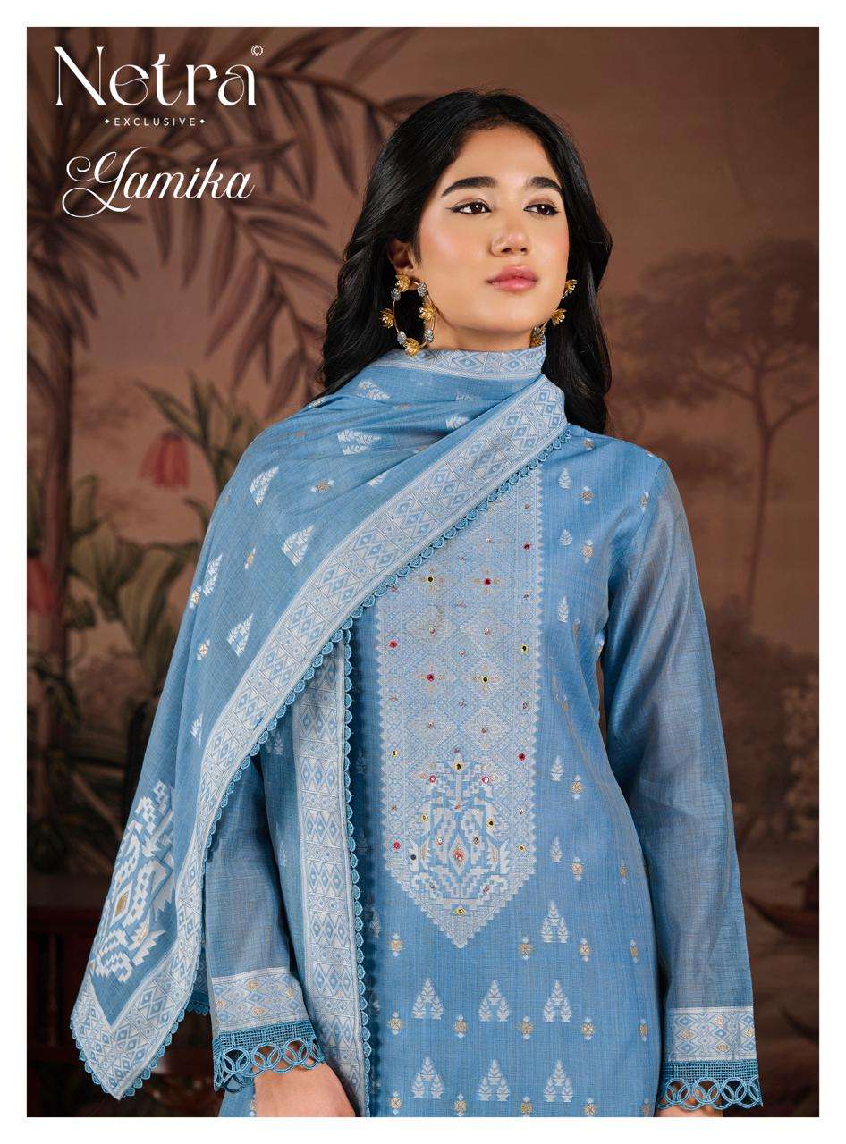 Yamika Netra Jamdani Pant Style Suits Wholesale Rate