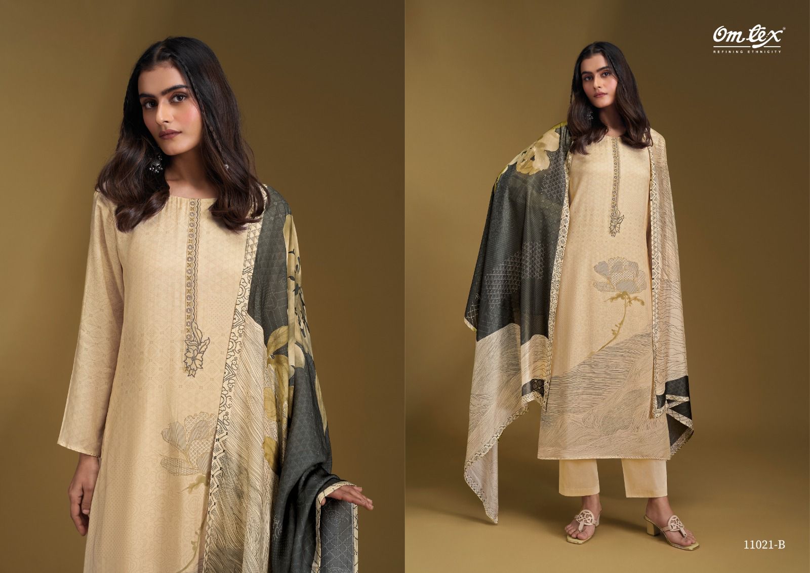 Yamika Omtex Muslin Pant Style Suits Supplier Gujarat