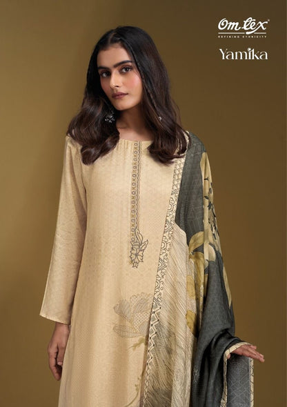 Yamika Omtex Muslin Pant Style Suits Supplier Gujarat