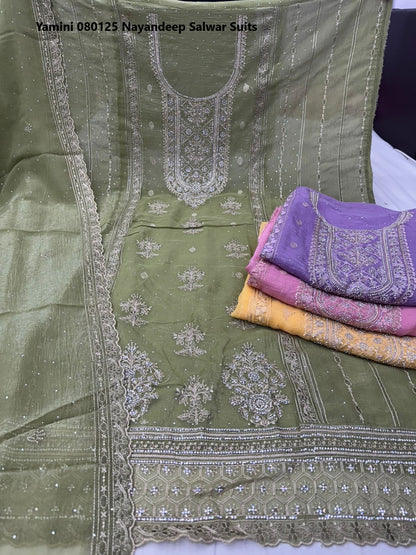Yamini 080125 Nayandeep Silk Salwar Suits Supplier