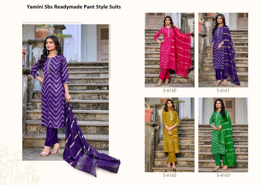 Yamini Sbs Modal Chanderi Readymade Pant Style Suits Manufacturer