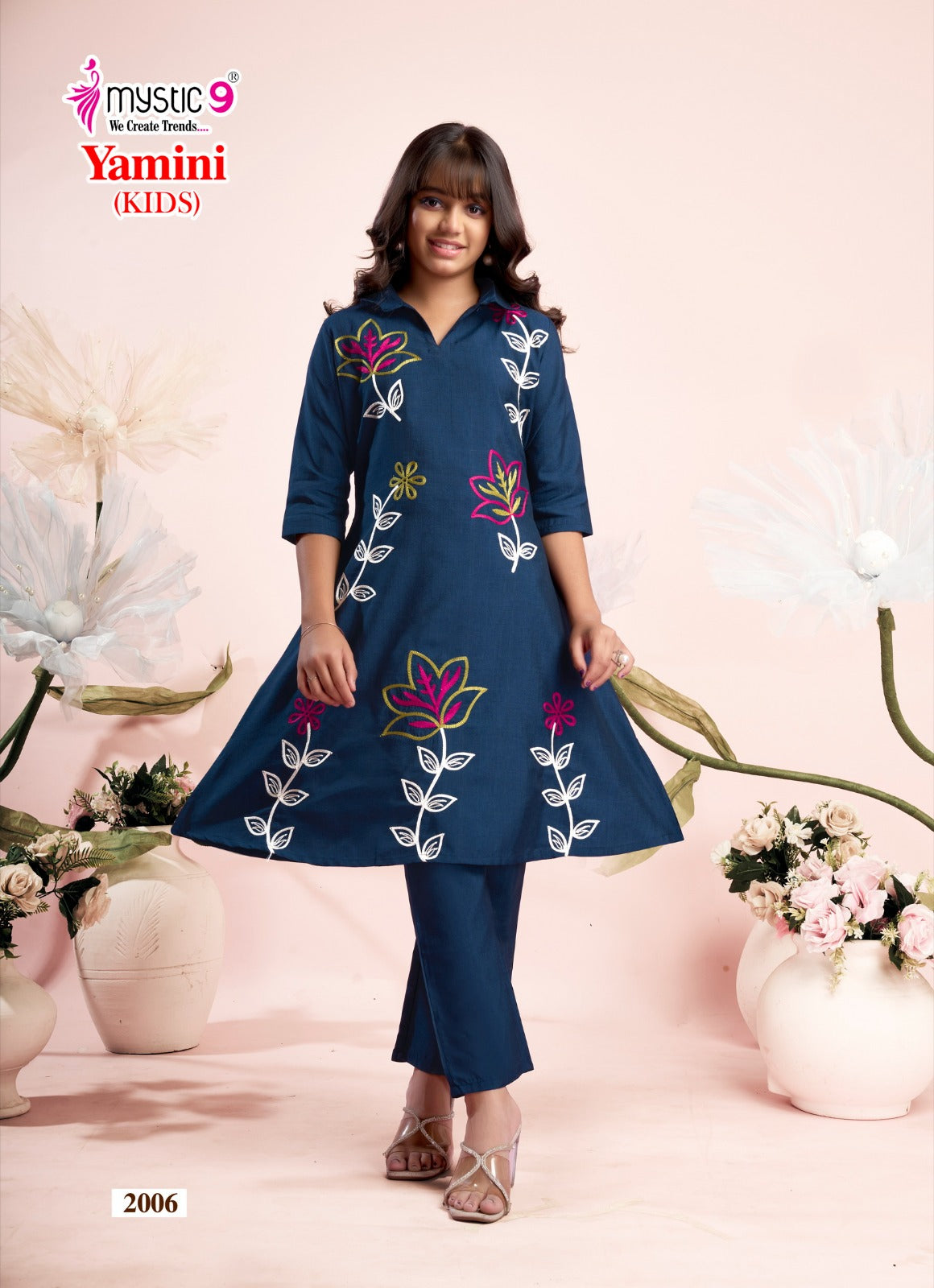 Yamini Vol 2 Mystic 9 Vertican Girls Co Ord Set Supplier Ahmedabad