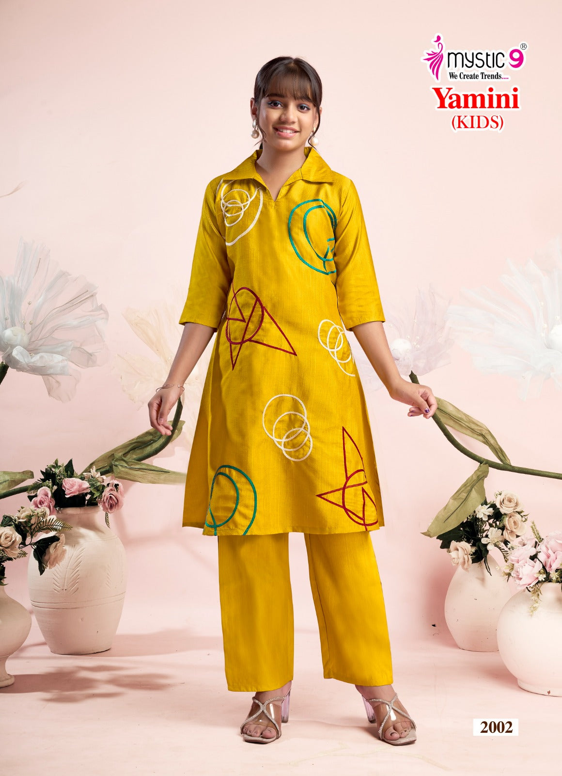 Yamini Vol 2 Mystic 9 Vertican Girls Co Ord Set Supplier Ahmedabad