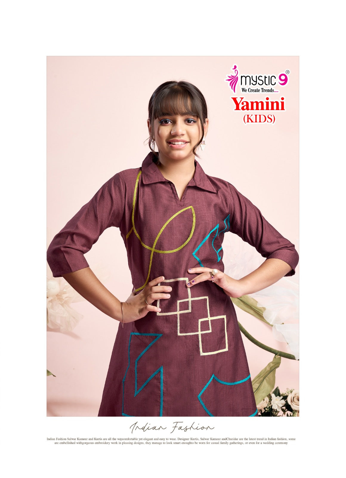 Yamini Vol 2 Mystic 9 Vertican Girls Co Ord Set Supplier Ahmedabad