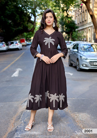 Yamini Wooglee Rayon One Piece Exporter Gujarat