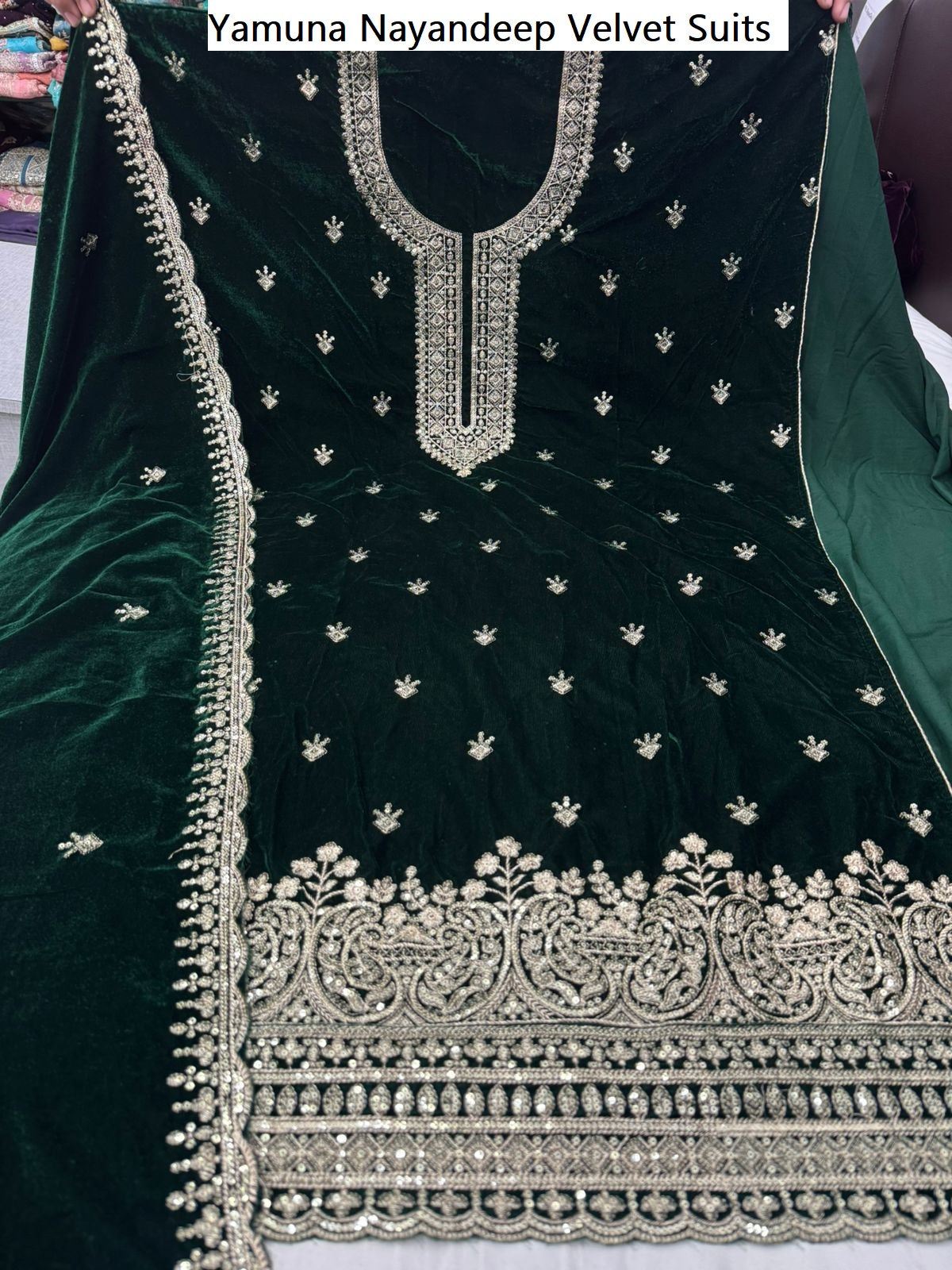 Yamuna Nayandeep Velvet Suits Supplier Ahmedabad