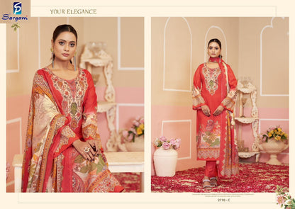 Yamy Sargam Prints Pure Lawn Pant Style Suits Supplier India