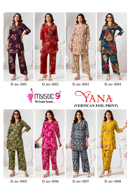 Yana Vol 1 Mystic 9 Vertican Co Ord Set Supplier Ahmedabad
