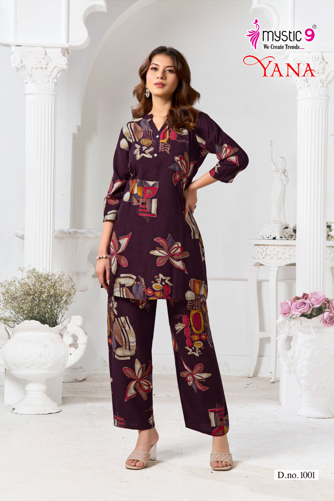 Yana Vol 1 Mystic 9 Vertican Co Ord Set Supplier Ahmedabad