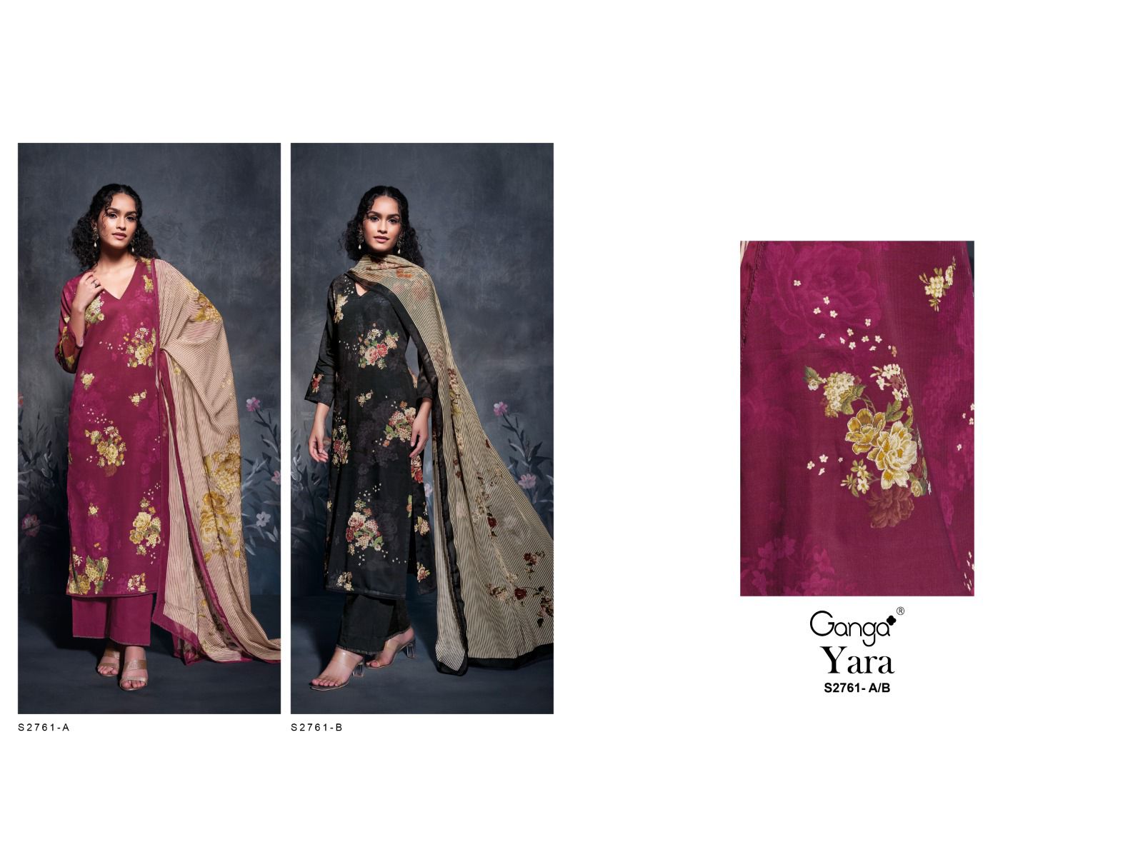 Yara 2761 Ganga Cotton Dobby Plazzo Style Suits Wholesale