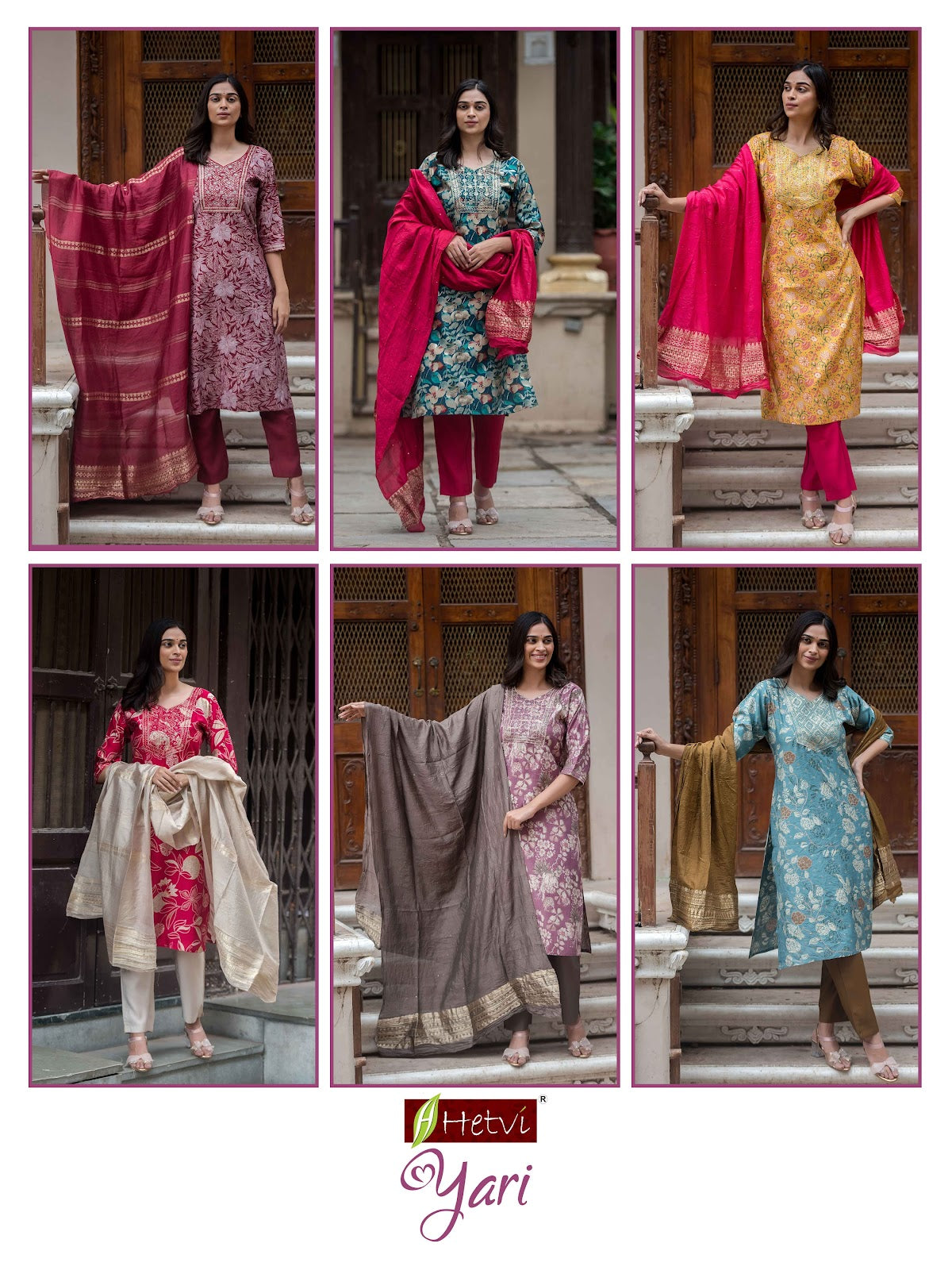 Yari Hetvi Vetican Readymade Pant Style Suits Supplier