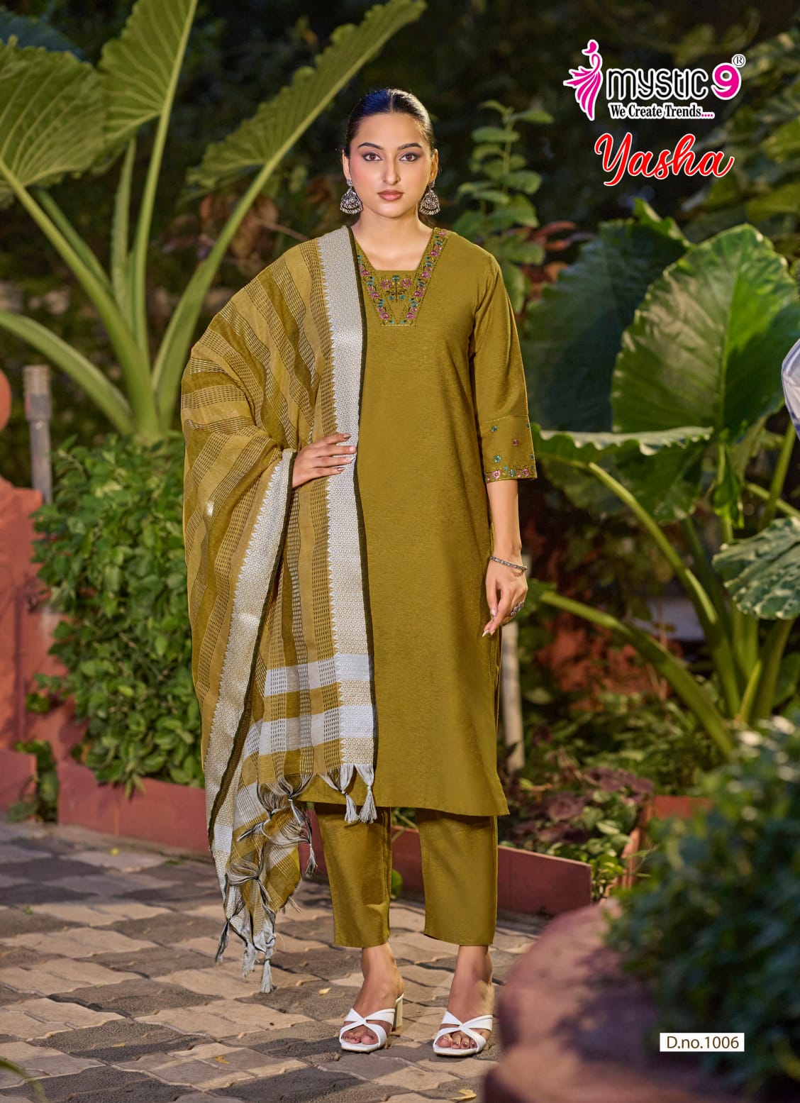 Yasha Vol 1 Mystic 9 Handloom Readymade Pant Style Suits Exporter