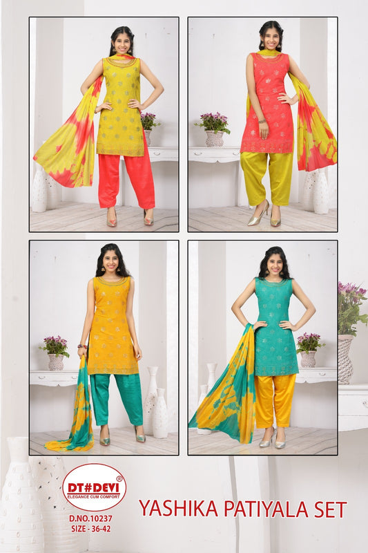 Yashika 10237 Dt Devi Georgette Readymade Salwar Suits Wholesaler India