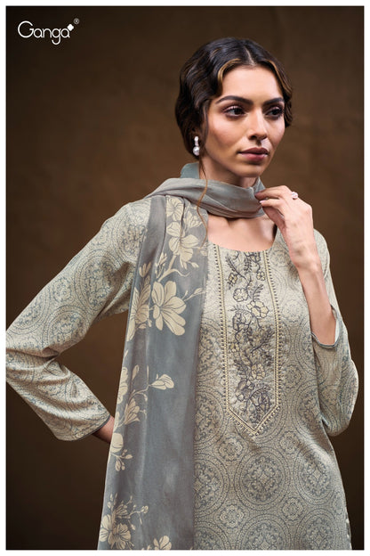 Yashika 3789 Ganga Premium Cotton Plazzo Style Suits Manufacturer India