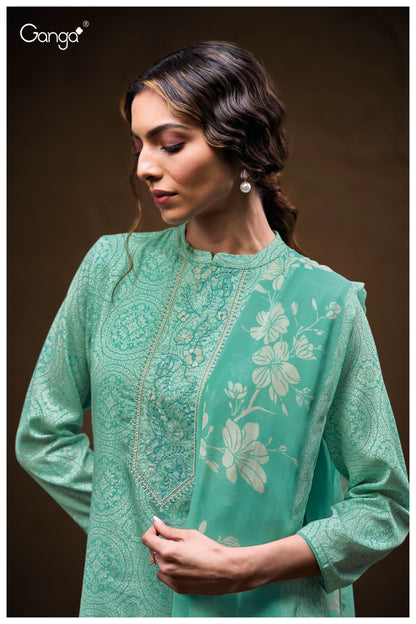 Yashika 3789 Ganga Premium Cotton Plazzo Style Suits Manufacturer India