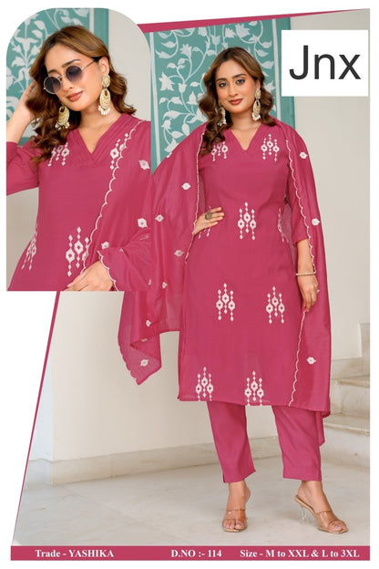 Yashika Jnx Mal Cotton Readymade Pant Style Suits Exporter