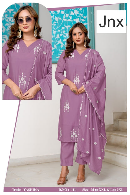 Yashika Jnx Mal Cotton Readymade Pant Style Suits Exporter