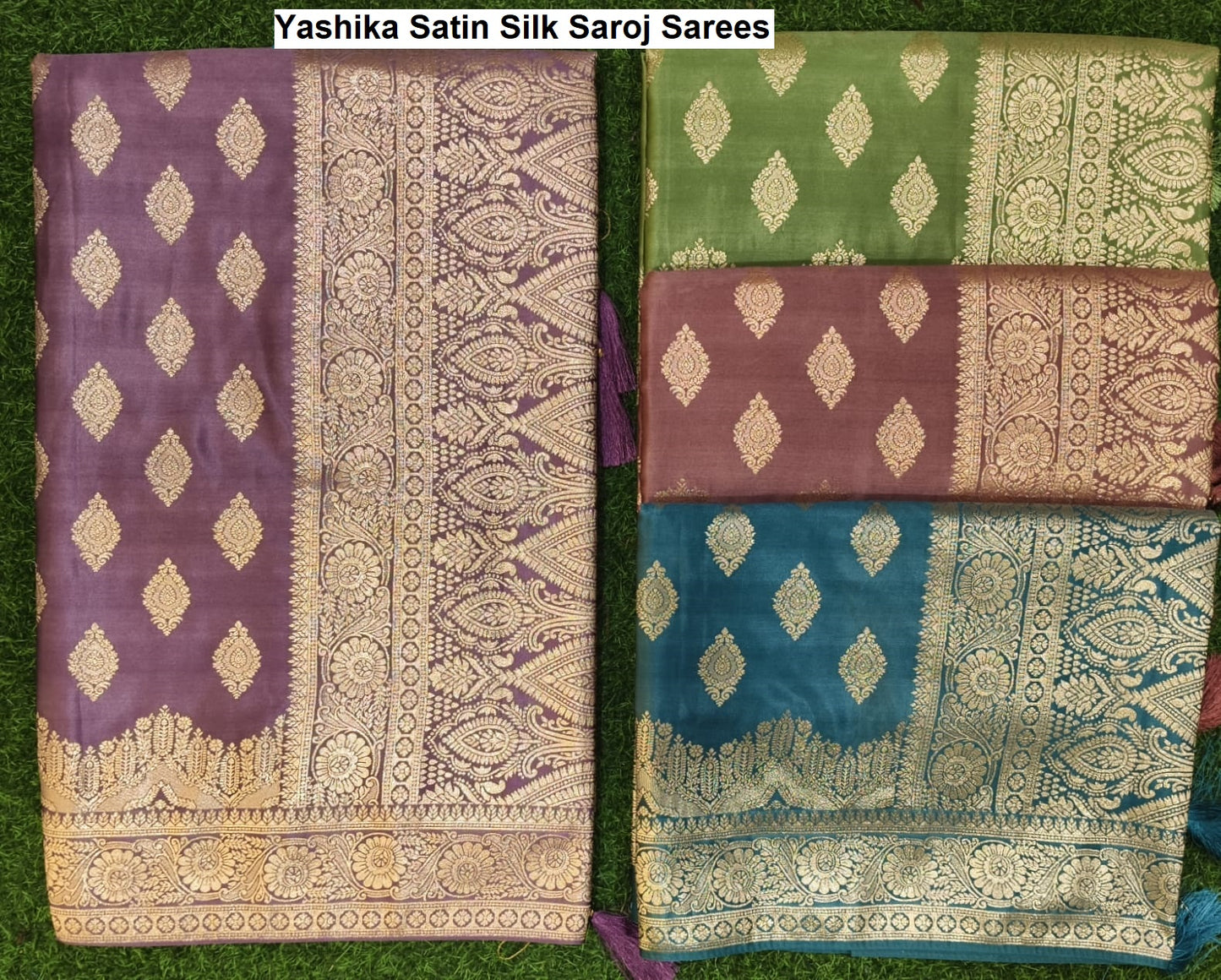 Yashika Satin Silk Saroj Sarees Supplier Ahmedabad