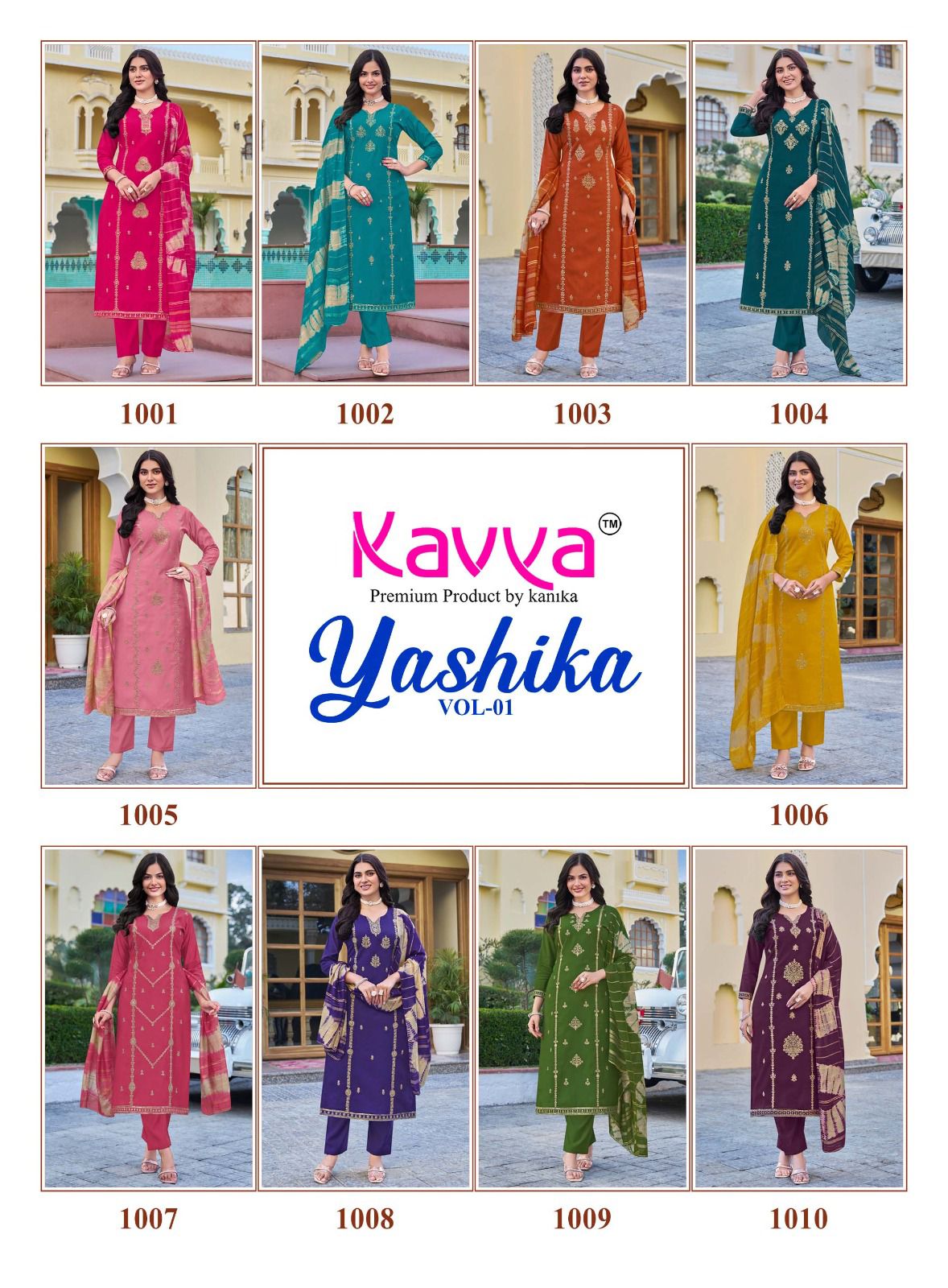 Yashika Vol 1 Kavya Vatican Readymade Pant Style Suits Wholesale Rate